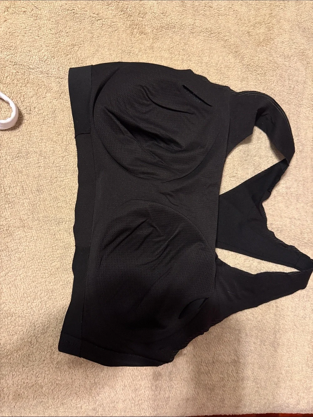 Soma Black Seamless Padded Sports Bra with Racerback
